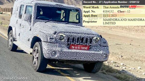 Mahindra Trademarked 7 Names For Thar 5-Door Model