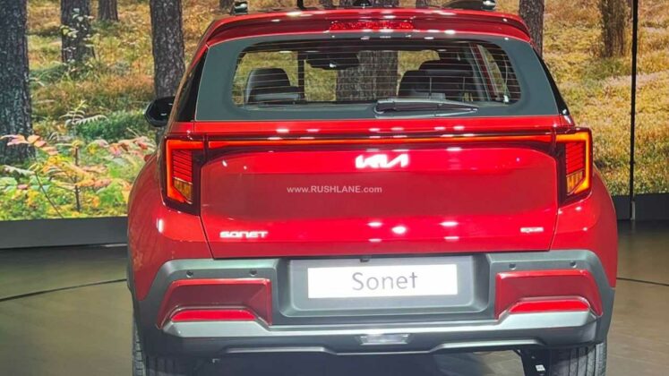 New 2024 Kia Sonet Facelift - Rear design